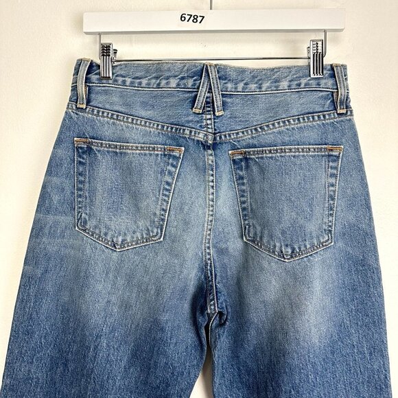 SLVRLAKE Sophie Ripped Mid Rise Straight Leg Jeans in All Or Nothing Size US 28 - Picture 13 of 15